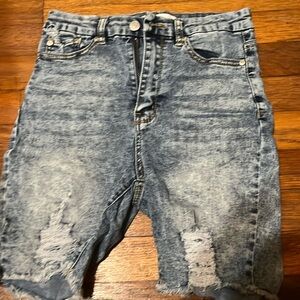 Shorts that can be worn by boys or girls in a small or medium size range.